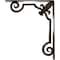 Ekena Millwork Fleur De Lis Wrought Iron Bracket, (Triple center brace), Antiqued Pale Gold 2"W x 12"D x 15"H BKTM02X12X15TFLAPG - alternate 7